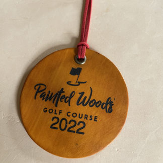 Round Leather Bag Tag